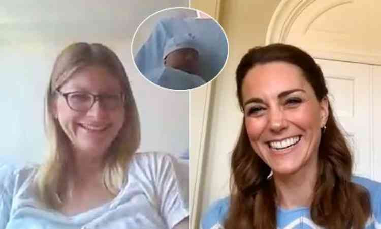 Duchess of Cambridge made video call to new mum Rebecca Attwood and baby Max at Kingston Hospital