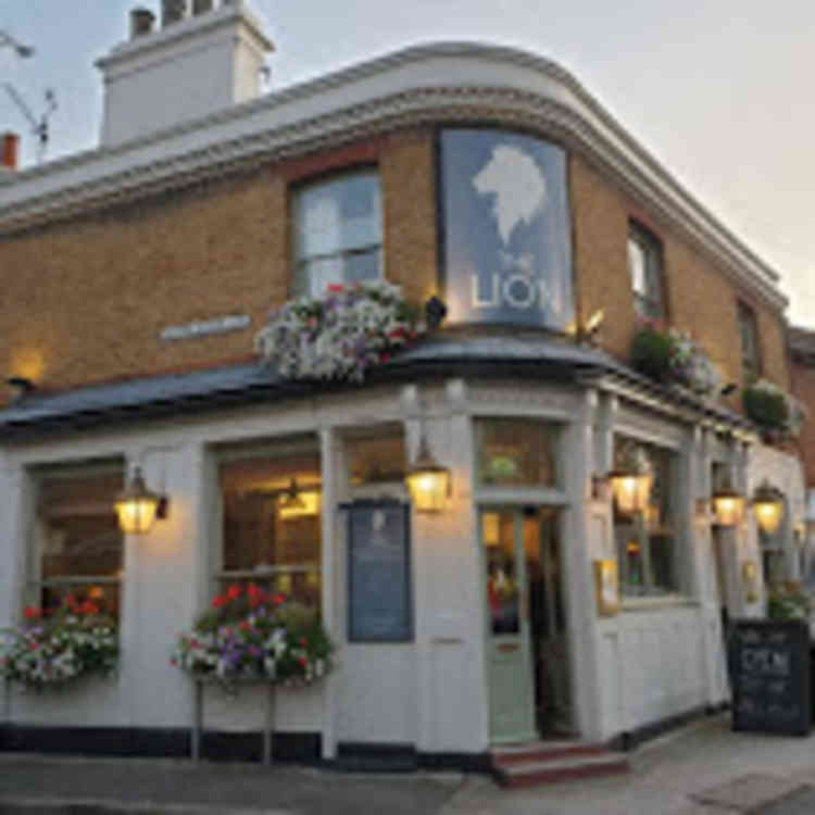 The popular Lion Pub in Wick Road, Teddington, offering takeaway BBQ with social distance rules
