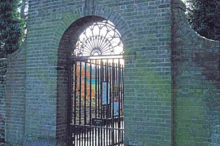 One of the seven closed gates because of anti-social behaviour