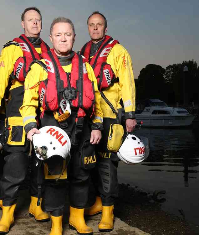 Left to right: Howard Evans, Tim James and Jon Barker (credit: Paul Harries)