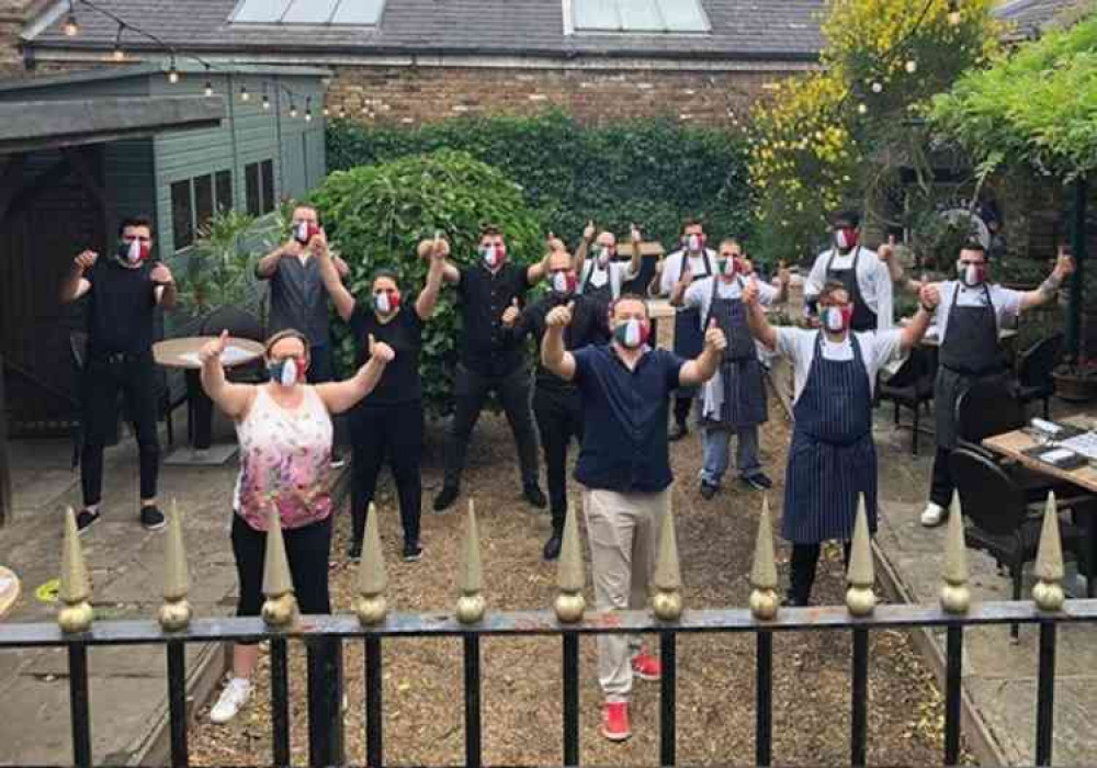 The team ready to welcome diners. @shamblesrestaurant on Instagram