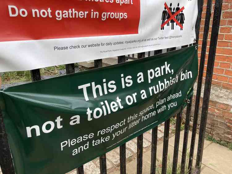 People have been warned against anti-social behaviour in parks