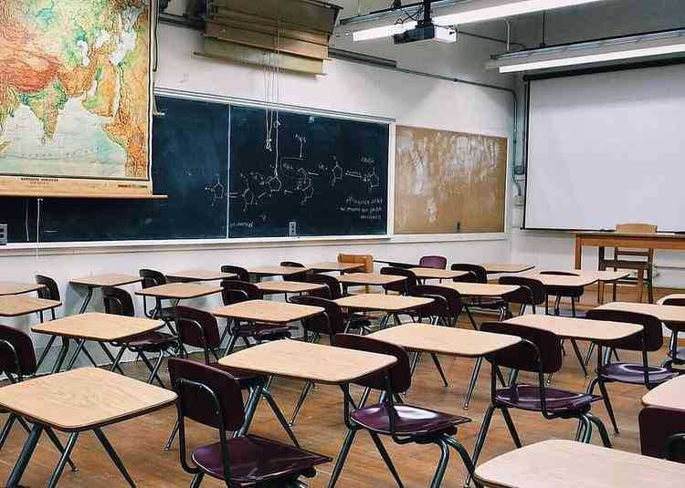 An empty classroom