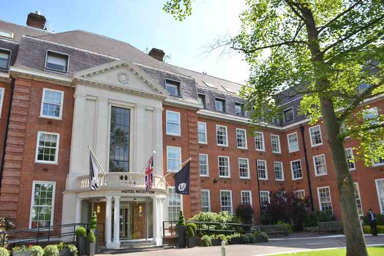 The entrance to the hotel (Credit: The Lensbury)