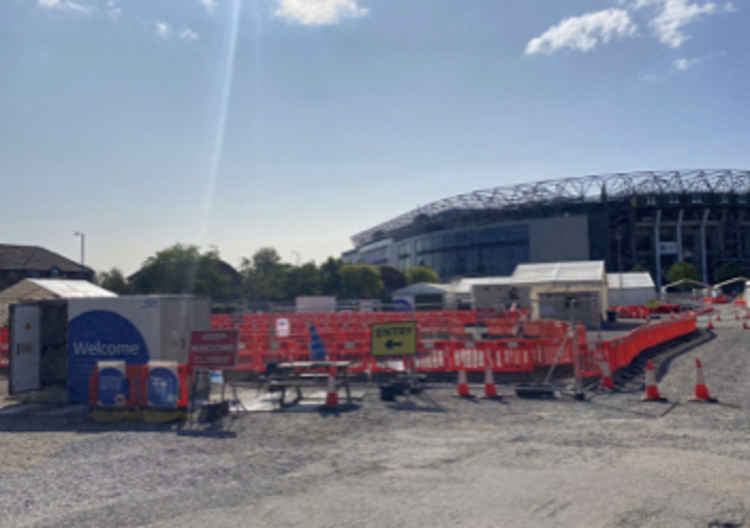 The test centre at Twickenham Stadium