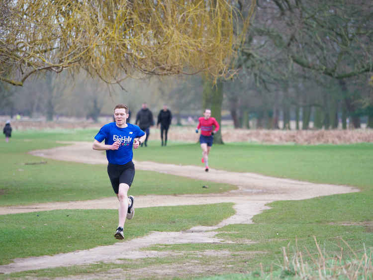 A runner at Bushy parkrun. All photos by Maarten D'Haese