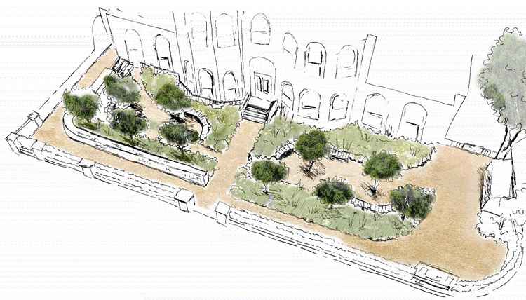 Aerial View of Sensory Garden Design