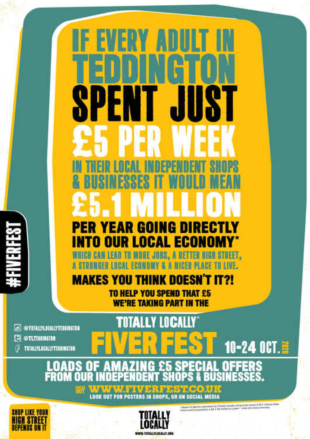 The Fiver Fest Teddington Poster