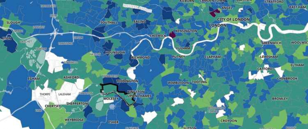A full map of cases in SW London