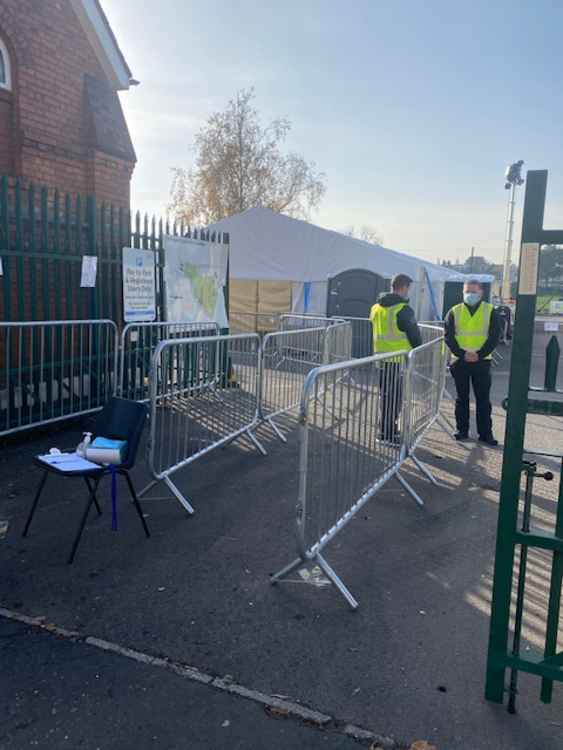 The new test centre in Teddington