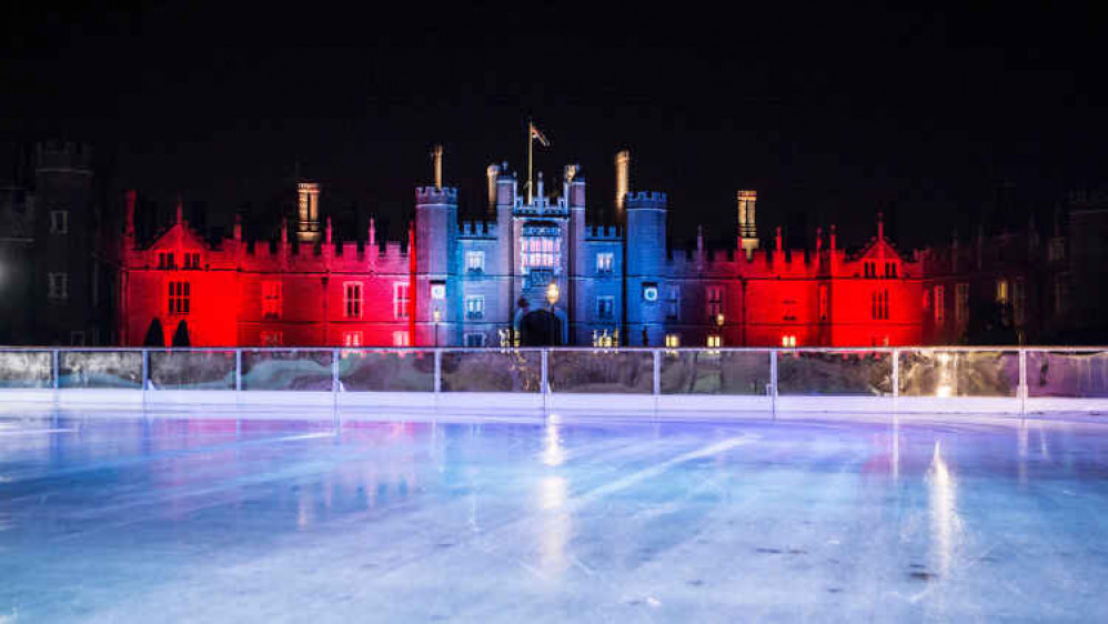 The ice rink at Hampton Court Palace