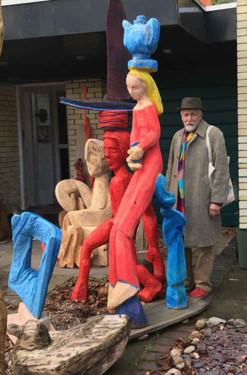 Friedel Buecking and his sculptures