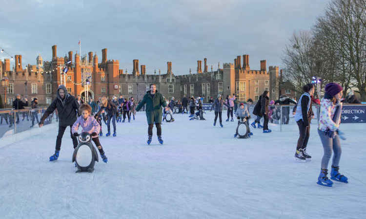 Skaters in action