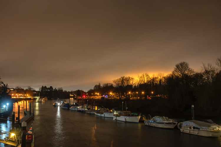 Mystery of glowing orange light in Twickenham