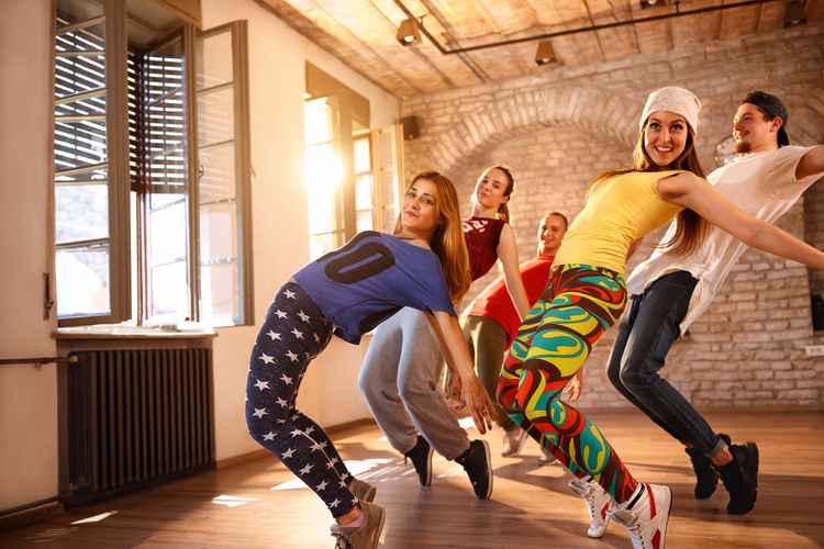 Adults can sweat out and dance themselves fit in the enormous range of dance and fitness classes