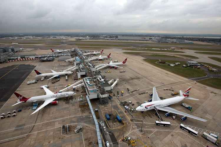 Planes at Heathrow