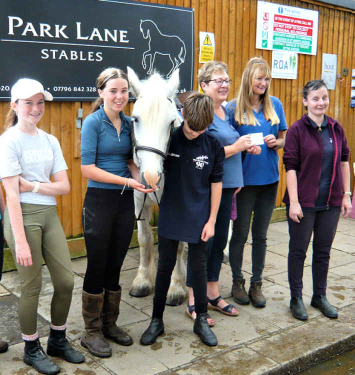 Park Lane Stables Cheque Presentation