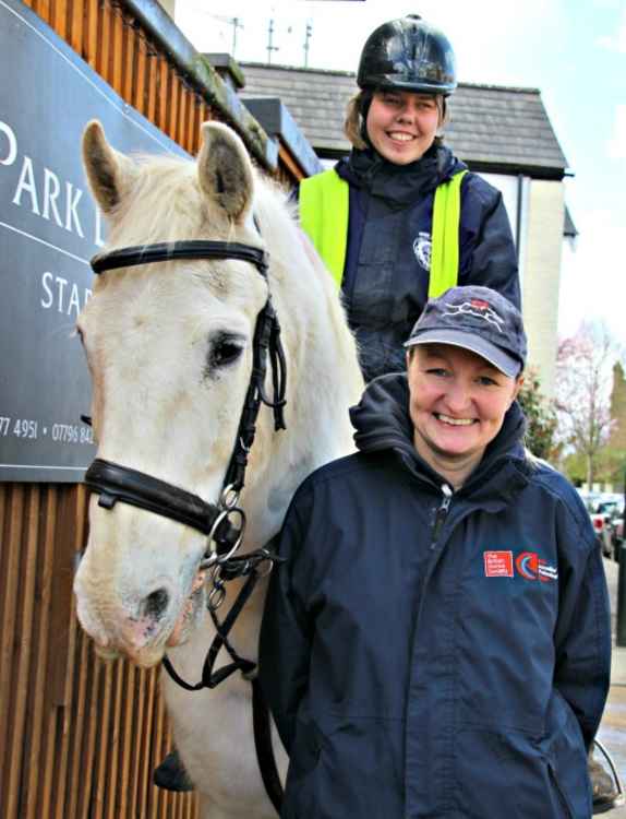 Natalie O'Rourke (standing) with trainee Hannah