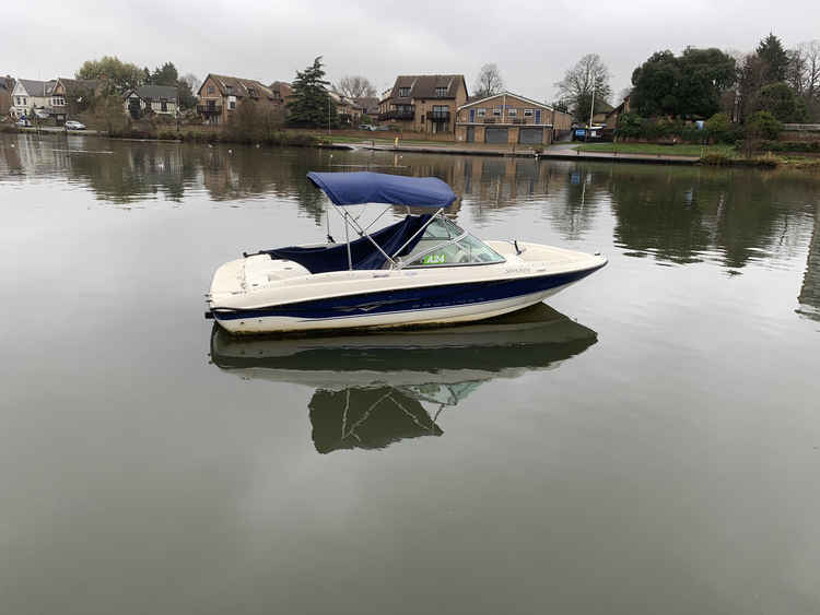 The speedboat was found adrift with no one on board (Credit: Lucia Prentice)