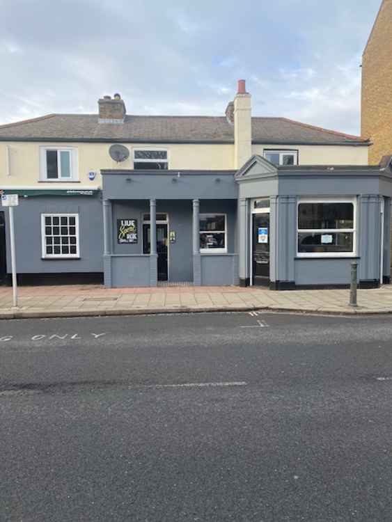 New frontage of the old Clock House awaits new name