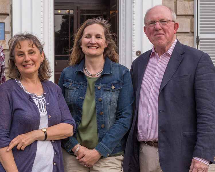 Green London Assembly candidate Andree Frieze (middle) with fellow Richmond Councillors Monica Saunders and Richard Bennett