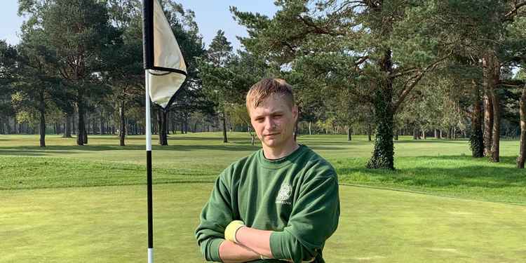 Nathan Clark joined the team yesterday, pictured here on the golf course