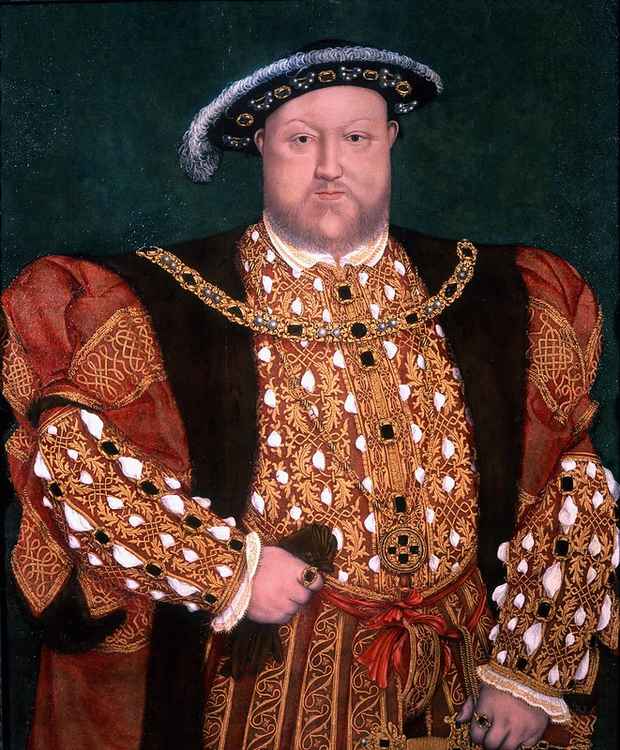 A portrait of Henry VIII in 1540 by Hans Holbein