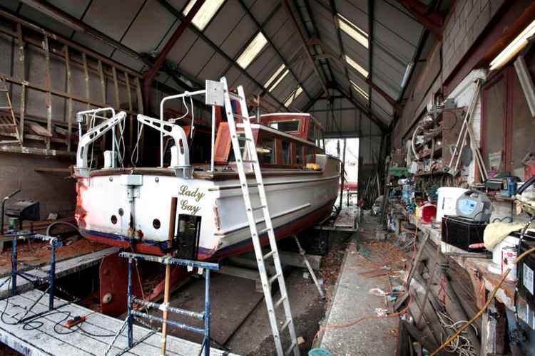 Refurbished: The Lady Gay on April 14 in 2012 at the Michael Dennett Boat Builders, Staines / Photos courtesy of The Association of Dunkirk Little Ships