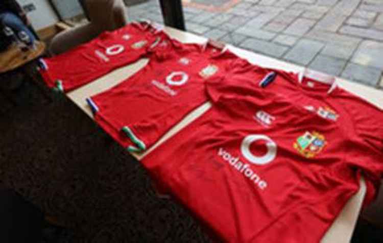 British & Irish Lions shirts handed out at The Lensbury