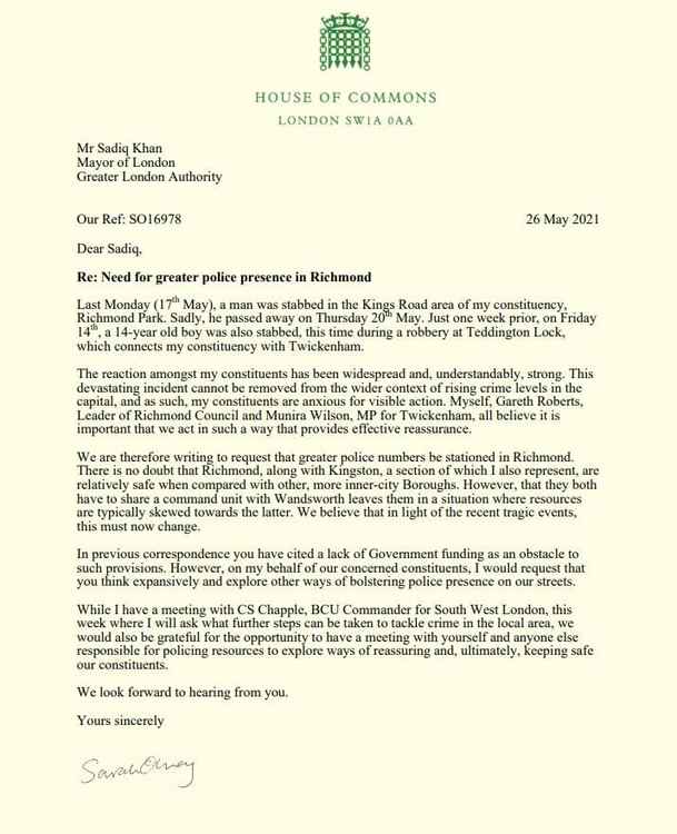 MPs have written to Sadiq Khan following the violent incidents