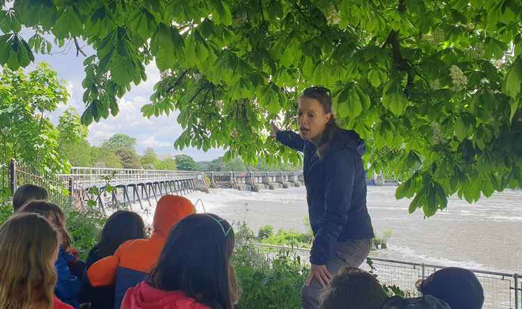 An education day at Teddington Lock (Credit: River Thames Boat Project)