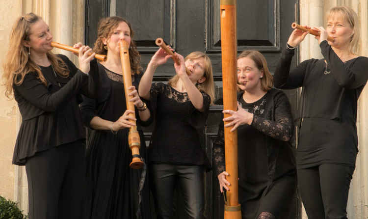 Fontanella usually play as a group of 5 and specialise in 17th-century folk music / (Credit: Fontanella Recorder Quintet)