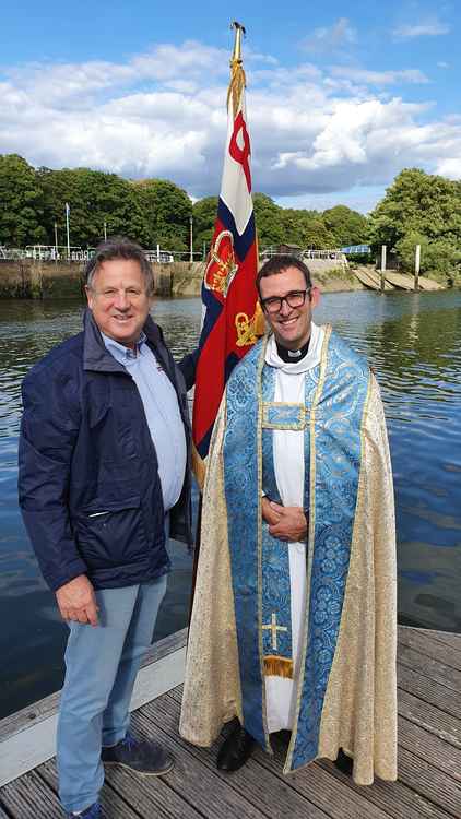 The RNLI's Tim Ody and Joe Moffatt (Credit: Fred Squire)