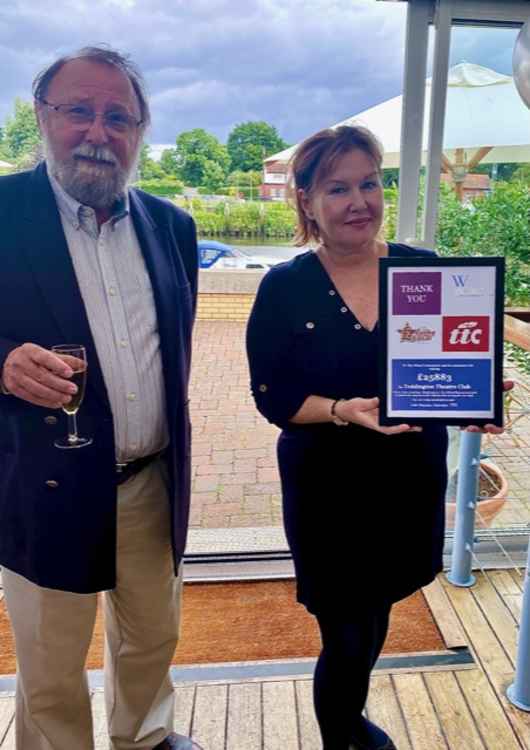 Teddington Theatre Club President Roger Smith and Wharf owner Barbara Spain (Credit: Get Lucky Local)