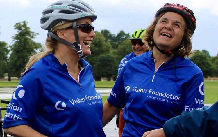 The Countess pictured with Monica Smith, manager of the charity's Centenary appeal(Credit: Vision Foundation)