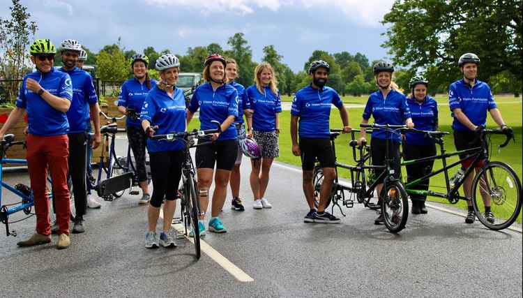 A group shot of the riders (Credit Vision Foundation)