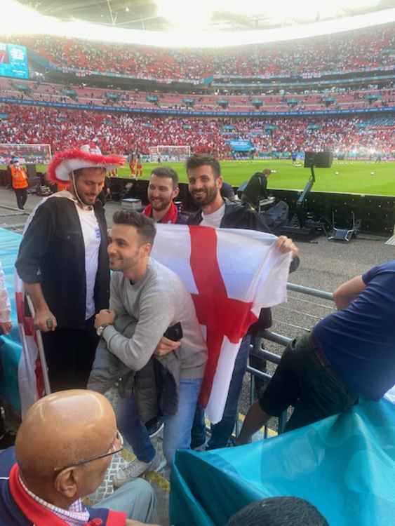 England fans at the game (Credit: Stuart Higgins)
