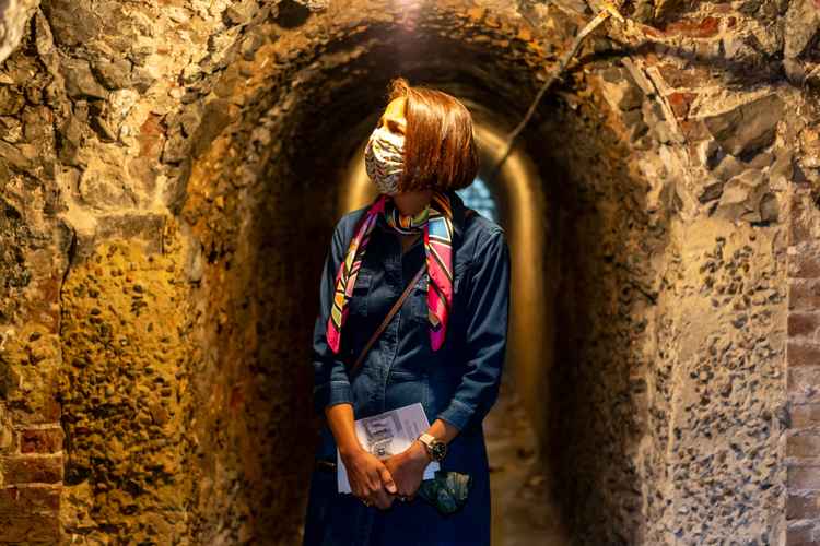 Wilson on a visit to the historic Pope's Grotto in Twickenham, near Strawberry Vale. Have you been there? (Credit: Office of Munira Wilson MP)