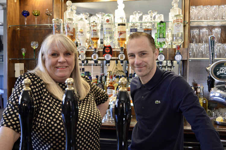 Lorna and Ray behind the bar at the Victoria Inn at Burnham-on-Crouch. Scroll through to see more pictures here.