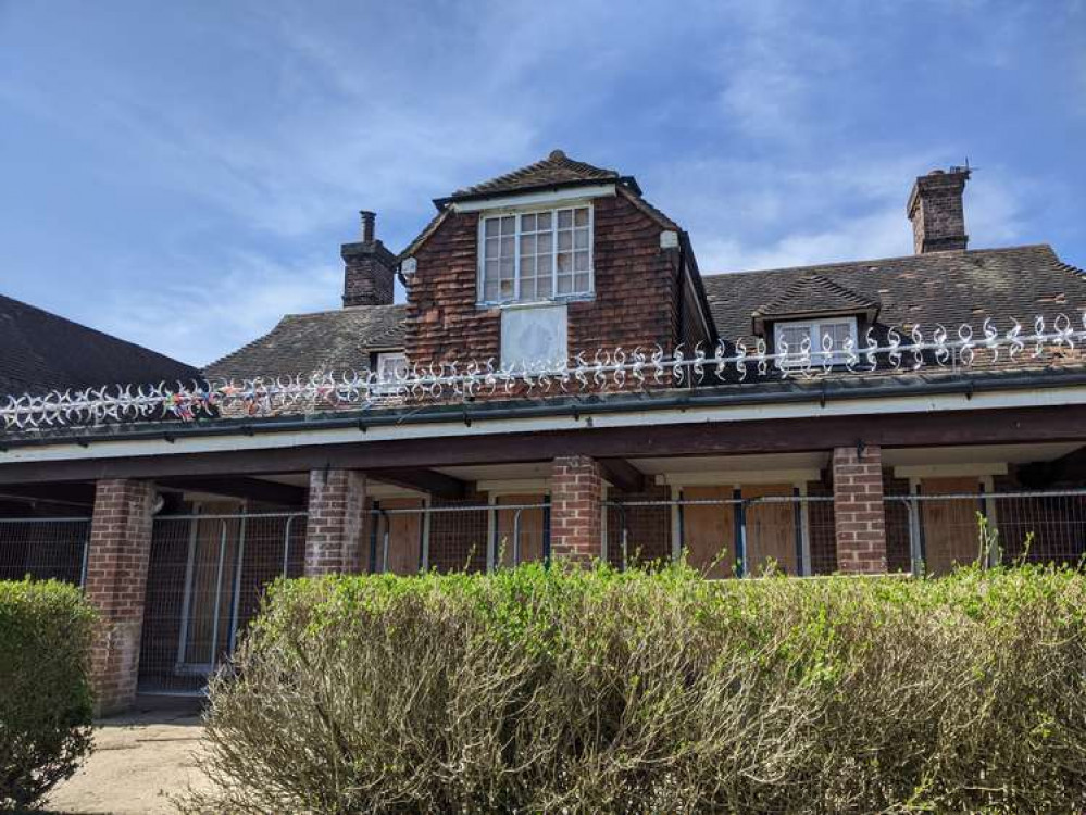 A community bid has been set up to buy Udney Park Playing fields in Teddington. Pictured: the field's Pavilion, which is also a War Memorial