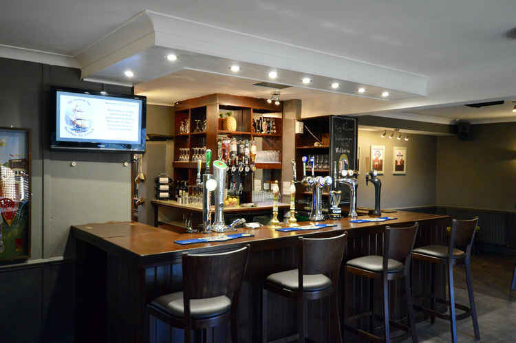 The sports bar - bar area