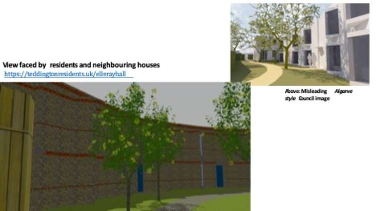 The group claims the Council's plans for the site are misleading (Credit: Teddington Residents group)