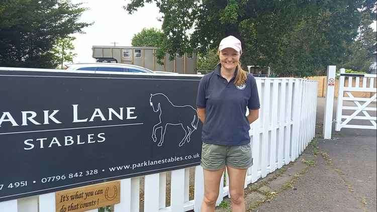 Park Lane Stables founder Natalie O'Rourke at the stables' new home in Ham (Image: Jessica Broadbent)