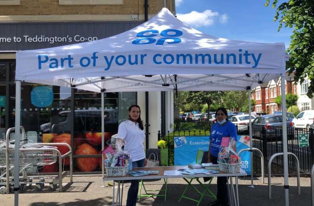 Maria Nastri (left) is Teddington Co-op's member pioneer (Image: Maria Nastri)