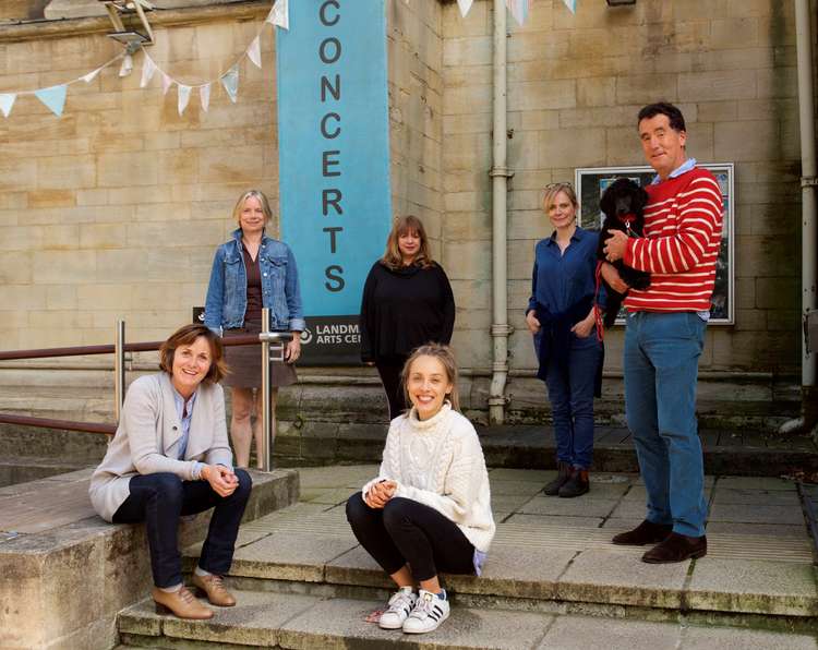 The cast of 'Playing Jane' at the Landmark last year - including acclaimed actor Amanda Root (left) (Image: Landmark Arts Centre)