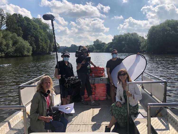 Fiona Bruce on Hammertons Ferry! (Image: Hammertons Ferry)