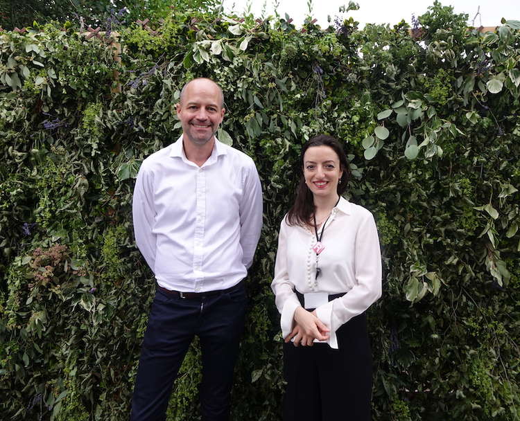 Teddington resident Dan Bates (left) is the company's CEO - pictured with COO Penelope Hope (right) (Image: Bryn Gatehouse)