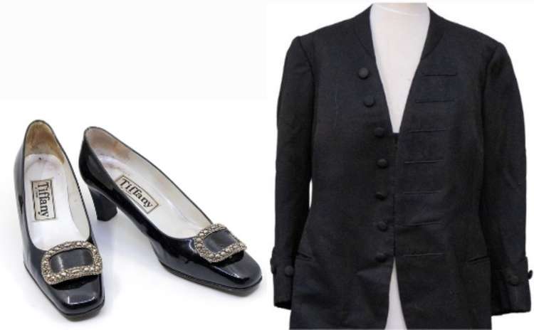 Up for grabs in Teddington: Betty's Ede and Ravenscroft blazer and Tiffany of London shoes (Image: Hansons London)