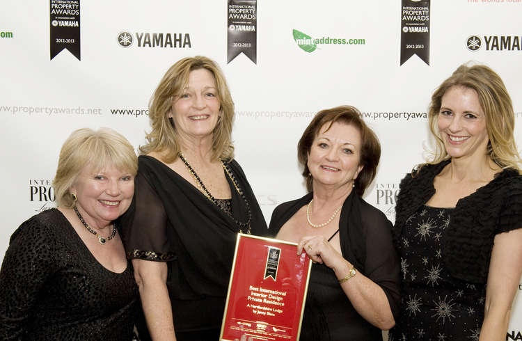 Jenny Blanc's award winning team, from left to right: Chrissie, designer Sue Thomas Richardson and Jenny with designer Abigail (Image courtesy of Jenny Blanc)