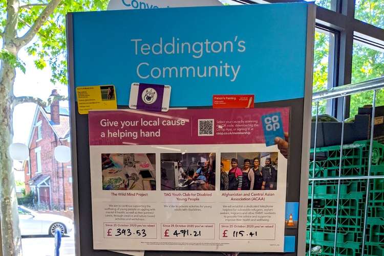 More than a supermarket: Teddington Co-op's noticeboard - give it a read to find out the great work Amila and his colleagues are doing (Image: Ellie Brown)